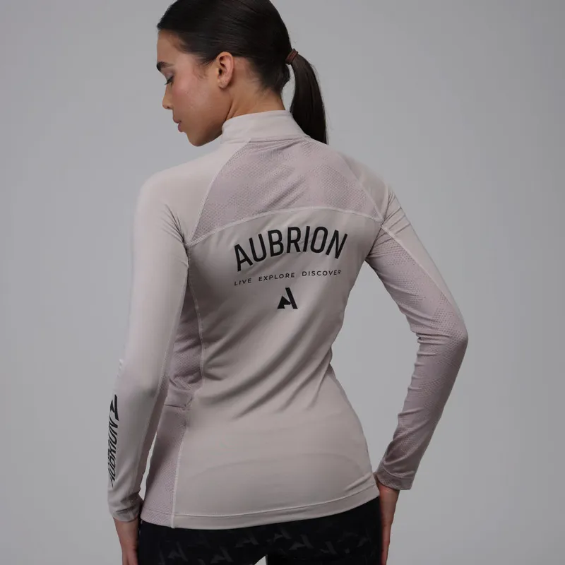 Aubrion React Long Sleeve Base Layer in Sand-1